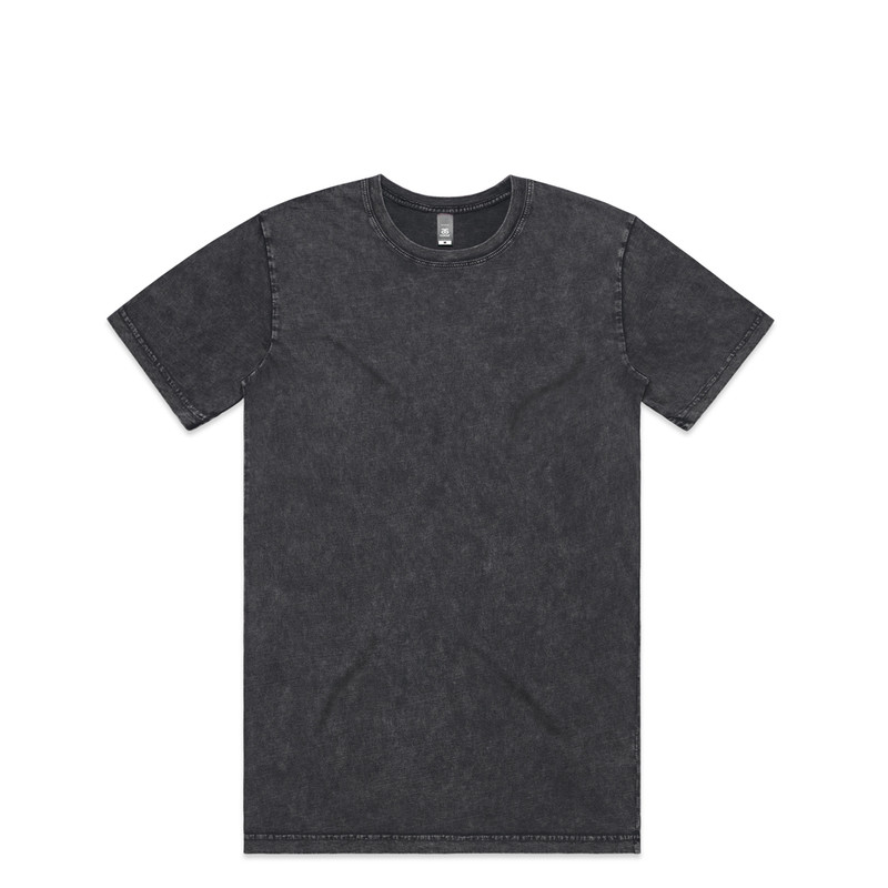 Stone Wash Staple Tee in Black stone