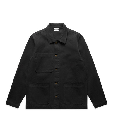 Canvas Chore Jacket in Black